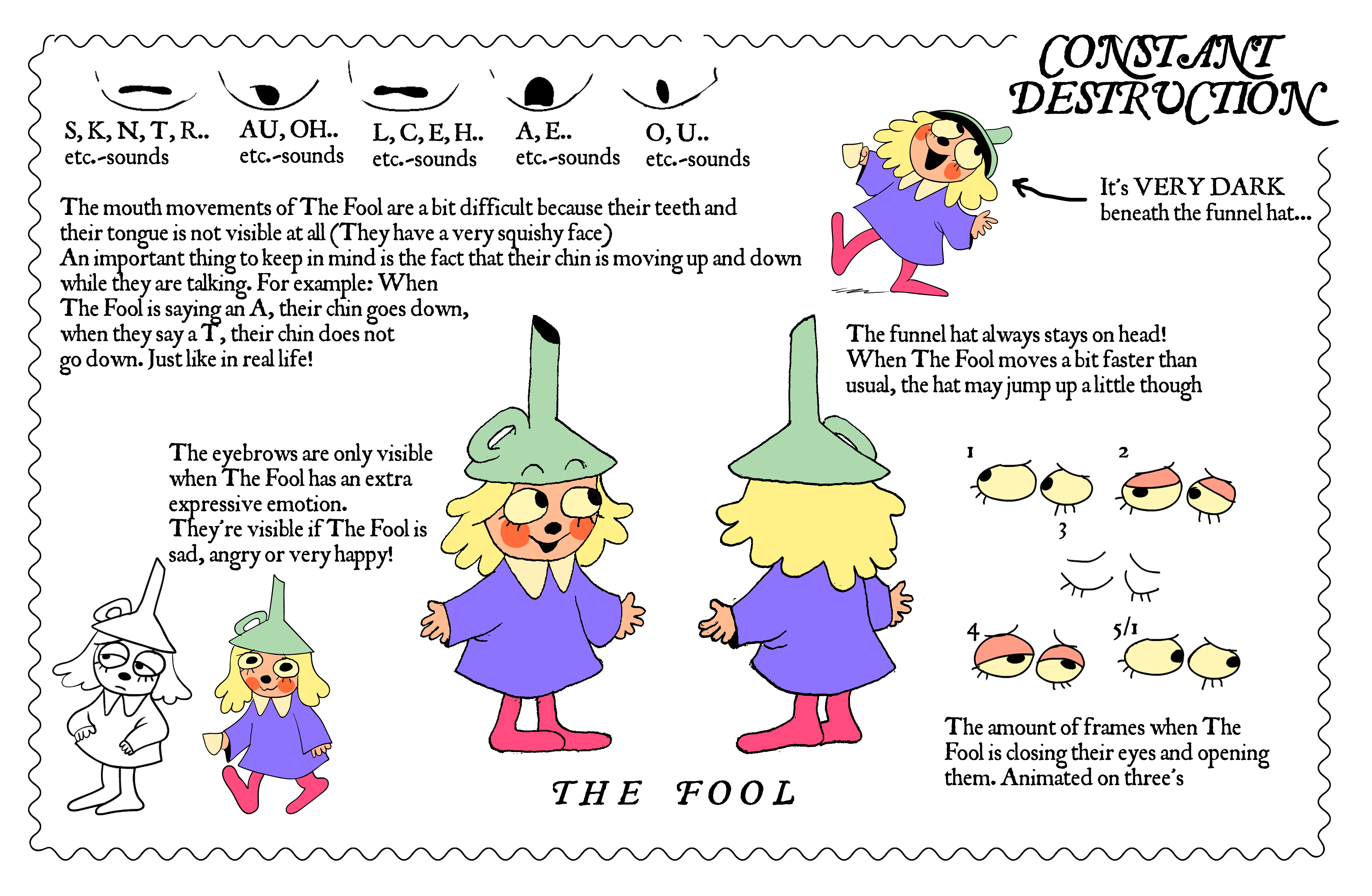 The fool character sheet